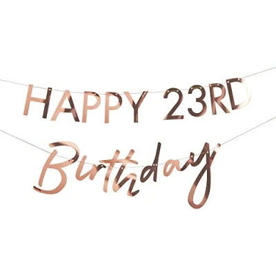 Afbeelding van Ginger Ray Mix It UP Letterslinger Milestone Rose Gold (Personalised)