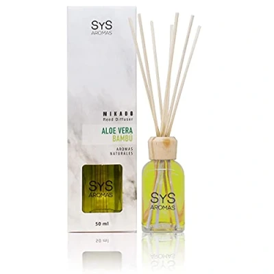 Afbeelding van SyS Aroma Geurstokjes Aloe Vera &amp; Bamboe 100% Natuurlijk Kalmerend Rustgevend 50ml