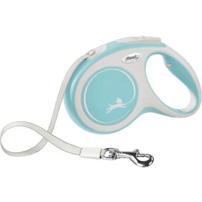 Afbeelding van Flexi Rollijn New Comfort Tape m 5 Hondenriem Lichtblauw&amp;Lichtgrijs