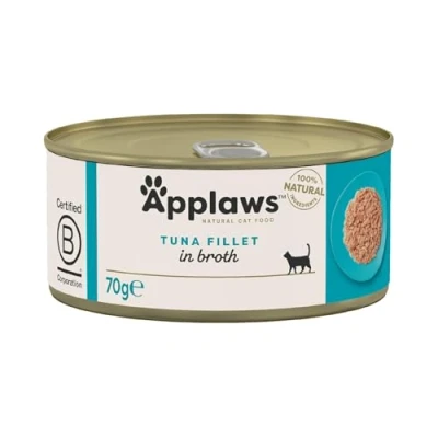 Afbeelding van 24x70g Tonijnfilet Applaws Kattenvoer