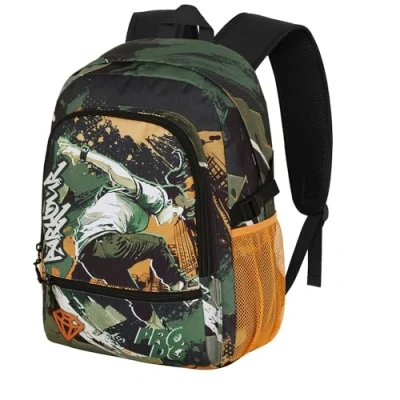 Afbeelding van Karactermania PRODG Diamant Skate FIGHT FAN 2.2 Rugzak Backpack handbagege met trolley bevestiging Groen Camo