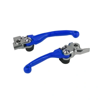 Afbeelding van Polisport Set Klapbare Hendels Yamaha YZ125 YZ250 2015 2023 YZ250F YZ450F 2009 Blauw