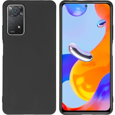 Afbeelding van iMoshion Hoesje Geschikt voor Xiaomi Redmi Note 11 Pro Siliconen Color Backcover Zwart