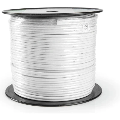 Afbeelding van Netwerk en coax kabel Nedis 100 m (Cat6, Wit)