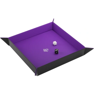 Afbeelding van Gamegenic Magnetic Dice Tray Square: Black/Purple