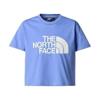 Afbeelding van The North Face CROP EASY TEE Unisex Tshirt print voor kinderen, Maat: 155 160, Virtual blue