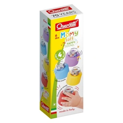 Afbeelding van QUERCETTI 4144 MOMY Soft Happy Sound, 4 delig, zachte kunststof constructie met rammelaars, meerkleurig