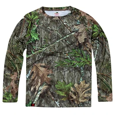 Afbeelding van Mossy Oak Technisch jachtshirt met lange mouwen voor heren, camouflagepatroon, mouwen, 1 stuk, Obsessie