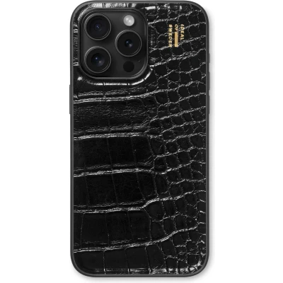 Afbeelding van iDeal of Sweden Hoesje Geschikt voor iPhone 15 Pro Max Vegan Leather Case zwart