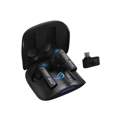 Image de ROG Cetra True Wireless Speednova Écouteurs Gaming sans Fil, Technologie Fil SpeedNova, Audio 24 Bits 96 kHz, Microphones IA à Conduction osseuse, ANC, jusqu&#039;à 46 Heures d&#039;autonomie