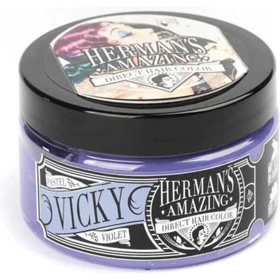 Afbeelding van Hermans Amazing Haircolor Vicky Violet Semi permanente haarverf Paars