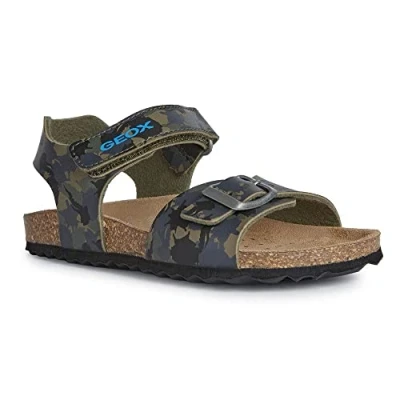 Afbeelding van Geox J Ghita Boy Sandalen voor jongens, Groene Camouflage
