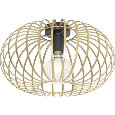 Afbeelding van QAZQA johanna Design Dimbare LED Smart Plafondlamp incl. wifi met Dimmer 1 lichts Ø 39 cm Goud Woonkamer Slaapkamer Keuken