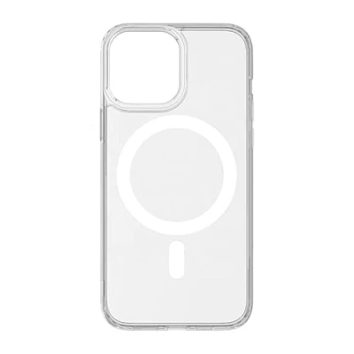 Afbeelding van INF Beschermhoes van acryl met oplader voor iPhone 11, transparant/wit