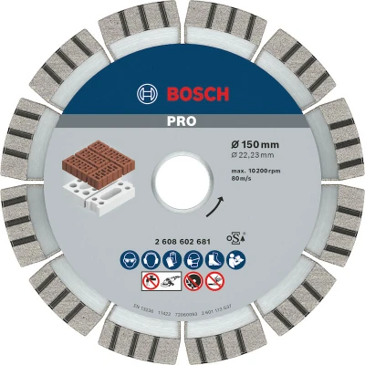 Afbeelding van Bosch Accessories 2608602681 Power Tools Diamanten doorslijpschijf Diameter 150 mm 1 stuk(s)