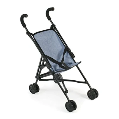 Afbeelding van Bayer Chic 2000 Roma Mini Buggy poppenwagen 50 x 29 57 cm jeans blauw