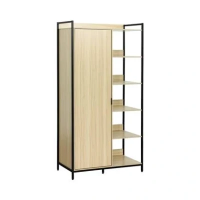 Afbeelding van sweeek Kledingkast met 1 hangdeel, 6 legplanken en deur, b 100 x d 48 h 190 cm