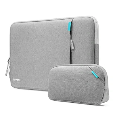 Afbeelding van tomtoc 360 beschermhoes voor 14 inch New MacBook Pro M4/M3/M2/M1 Pro/Max A2992 A2918 A2779 A2442 2024 2021, volledige bescherming, schokbestendig, waterafstotend, lichte laptoptas met accessoires,