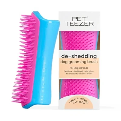 Afbeelding van Pet Teezer, Hondenverzorgingsborstel blauw roze