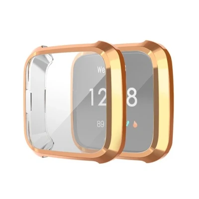 Afbeelding van Fitbit Versa Lite Soft TPU case (volledig beschermd) Rose Goud