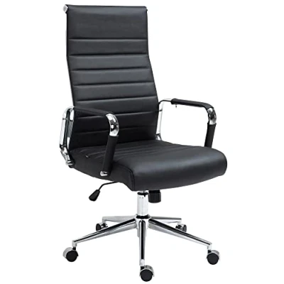 Image de CLP Fauteuil de bureau Kolumbus en véritable cuir Noir
