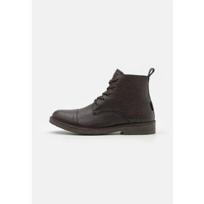 Afbeelding van Levi&#039;s Track Veterboots, Heren, Maat: 40, Dark brown Leer