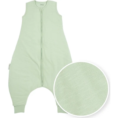 Afbeelding van Meyco baby Slub winter slaapoverall jumper soft green 104cm 2.0 TOG