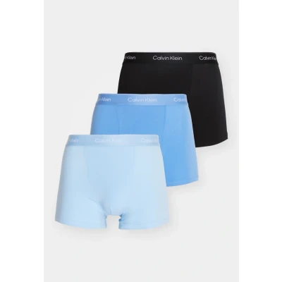 Afbeelding van Calvin Klein Underwear Relaxed FIT Trunk 3 PACK ICON Cotton Stretch Onderbroeken, Heren, Maat: 3XL, Black
