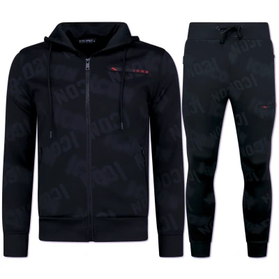 Afbeelding van ICON Joggingpak Heren Trainingspakken Tracksuit 3790 Zwart