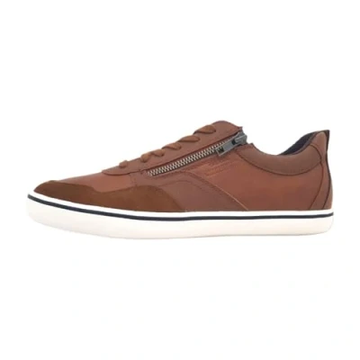 Afbeelding van Geox Elver Sneakers laag, Heren, Maat: 43, Cognac Leer