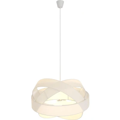 Afbeelding van Lindby Hanglamp 3lichts stof, metaal H: 47.6 cm E27 wit