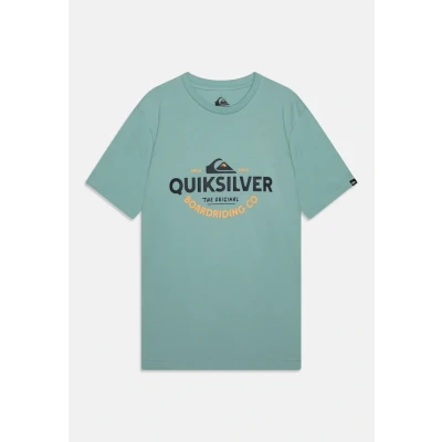 Afbeelding van Quiksilver Typed OUT Unisex Tshirt print, Maat: 176, Aquifer