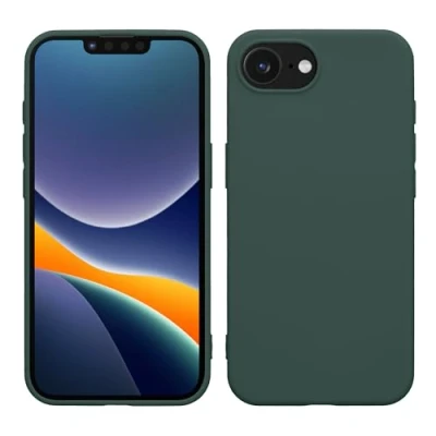 Afbeelding van kwmobile telefoonhoesje geschikt voor Apple iPhone 16e Hoesje smartphone Back cover in mosgroen