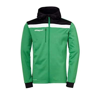 Afbeelding van uhlsport Sweater met rits voor kinderen, Maat: 152, Grün/schwarz/weiß