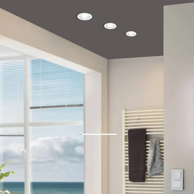 Afbeelding van LED spot Saliceto rond draaibaar 4.000K wit