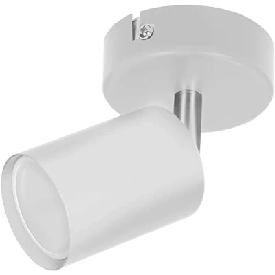 Afbeelding van Plafondlamp geschikt voor spotjes Draaibare Opbouwspot Ook als Wandlamp binnen Doa Sp 1 Wit