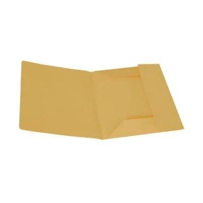 Afbeelding van 50 stuks snelhechters 3 kleppen Manila karton, 150 g, 25 x 33 cm, geel