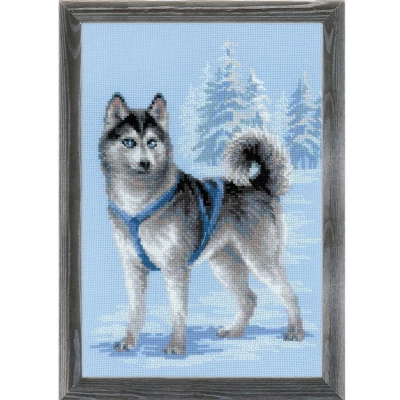 Afbeelding van Borduurpakket Husky RIOLIS