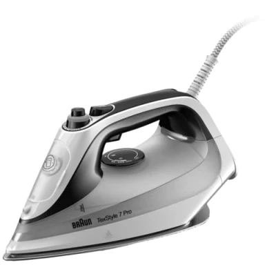 Image de Fer à Repasser Braun TexStyle 7 Pro SI7149WB 300ml 2900W 50g/min Auto Nettoyant Anti Goutte Automatique Blanc