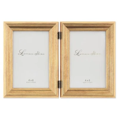 Afbeelding van Lawrence Frames Fotolijst met scharnier, 10 x 15 cm, bruin