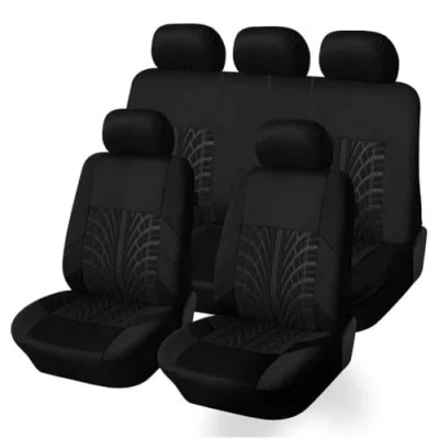 Afbeelding van LOSTIS Autostoelhoezen voor Dacia Duster 2.Gen 1.Gen HM HS 2010 2023, 2024, 2025, complete set ademend, comfortabel, A/zwart