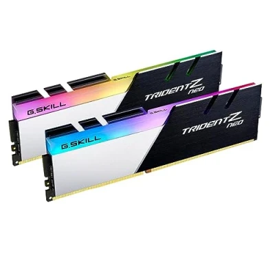 Image de G.Skill TridentZ Neo Series DDR4 kit 32 Go: 2 x 16 Go DIMM 288 broches 1800 MHz / PC4 28800 CL18 1.35 V mémoire sans tampon non ECC Noir brossé, aluminium thermolaqué argent
