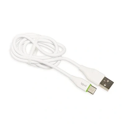 Afbeelding van iggual USB kabel (M) naar 24 pin C 2 A 1 m wit