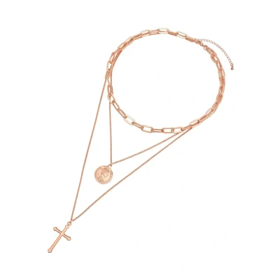 Afbeelding van Lulu &amp; Jane Ketting, Dames, Maat: One Size, Roségold