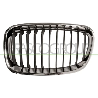 Afbeelding van PRASCO Premium BM1232004 Grille Auto Links zwart Verchroomde rand BMW: 1 Hatchback, Hatchback