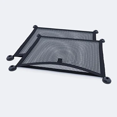 Afbeelding van Vicera Opbergnetten, opbergnet, bagagenet, organizer voor camper, bus, boot, huis, zwart, 2 stuks
