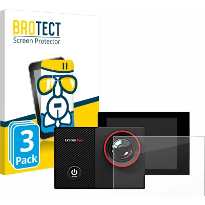 Afbeelding van BROTECT Screenprotector voor Akaso EK7000 Pro Folie Beschermfolie Beschermglas transparant (3 Stuks)