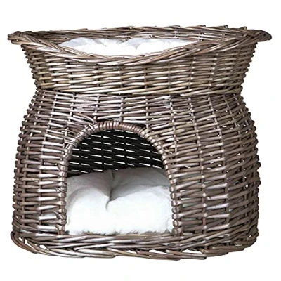 Afbeelding van Trixie Kattenmand Wilg Grijs 54X43X37 cm