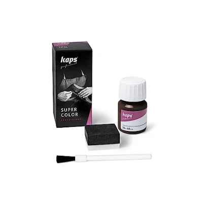 Afbeelding van KAPS Super Color kleuring voor leer, kunstleer en textiel, 25 ml, verschillende kleuren, donkerbruin 174
