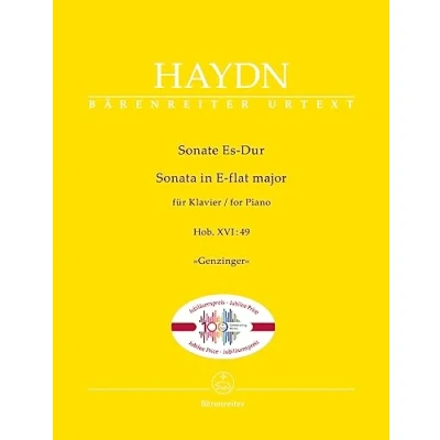Afbeelding van Bärenreiter Haydn: Sonata in E flat major (Hob. XVI:49) &quot;Genzinger&quot; Bladmuziek voor toetsinstrumenten